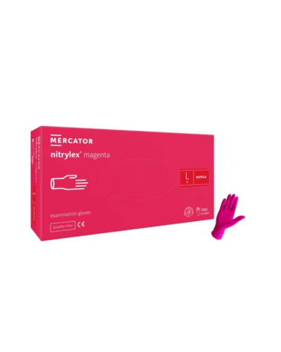 Guantes "L" Rosa Magenta 100und Nitrilex