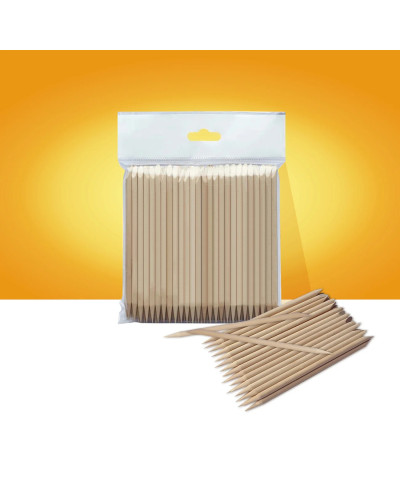 Palillo De Naranjo STALEKS PRO Para Manicura 110 Mm (100 Pcs)