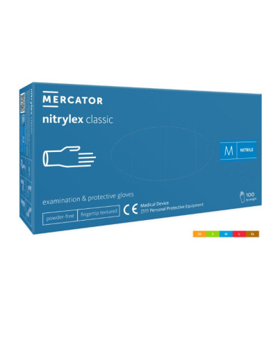 Guantes "XS" Azul Claro 100und Nitrilex