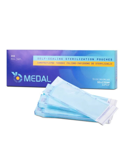 BOLSAS DE ESTERILIZACIÓN MEDAL 135mmx250mm - 200pcs