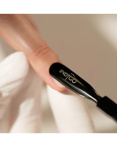 Empjador de cuticulas de acero inoxidable de doble cara