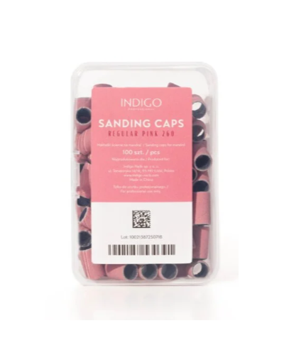 Capuchón Mandril abrasivo 260 (Regular, rosa) - 100 UDS