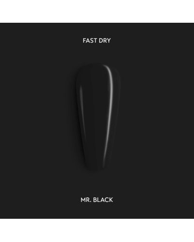 Mr Black Nail Polish Fast Dry - esmalte de uñas tradiciona de secado rápido - 7 ML