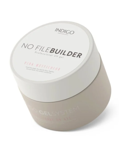 Pink Multicolor No File Builder - gel sin limado - 15 G