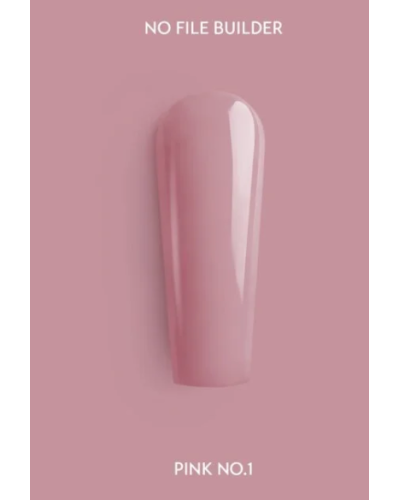 Pink no.1. No File Builder - gel sin limado - 50 G