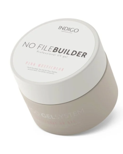 Pink Multicolor No File Builder - gel sin limado - 15 G